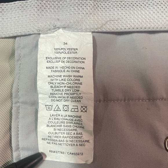 Callaway Men’s Khaki Golf Shorts 34” Waist 10” Inseam - Picture 5 of 6